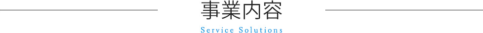 事業内容 Service Solutions